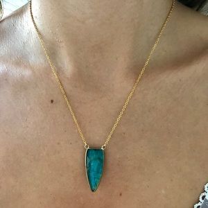 Labradorite Gold Chain Dainty Necklace